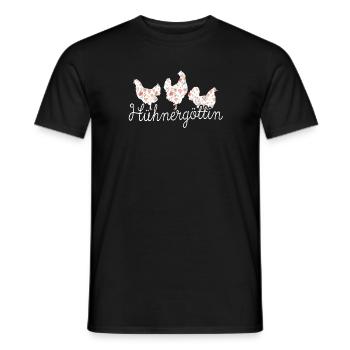 Hühner Hühnergöttin Hühnerhalter Geschenk - Männer T-Shirt - Schwarz - Vorne - AI Model Male 178 light (178cm)