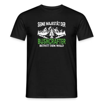 Bushcraft Survival Bushcrafter Überleben in der - Männer T-Shirt - Schwarz - Vorne - AI Model Male 178 light (178cm)