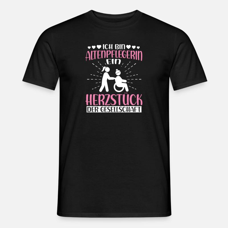 Pflegekraft Du kannst alles werden außer - Männer T-Shirt - Schwarz