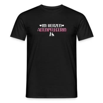 Ich bin Altenpflegerin ein Herzstück der - Männer T-Shirt - Schwarz - Vorne - AI Model Male 178 light (178cm)
