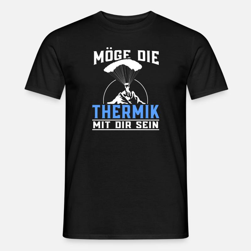Gleitschirmflieger Paragliding Paragleiter - Männer T-Shirt - Schwarz