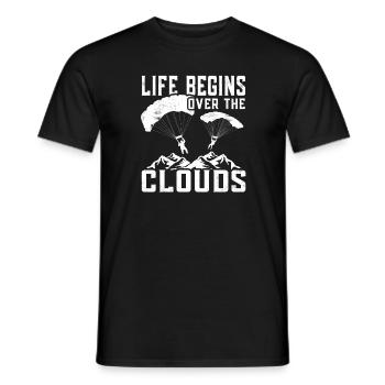 Paragliders Paragliding Paragliders - Men's T-Shirt - black - Front - AI Model Male 178 light (178cm)