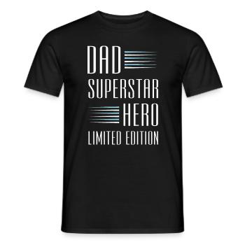 Papa édition limitée Dad Vater - T-shirt homme - noir - Devant - AI Model Male 178 light (178cm)