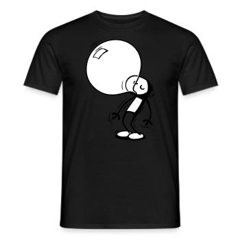 Kaugummiblasen-Willy - Männer T-Shirt - Schwarz - Vorne - AI Model Male 178 light (178cm)