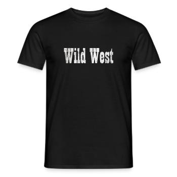 Wild West Wild West Wild West - Men's T-Shirt - black - Front - AI Model Male 178 light (178cm)