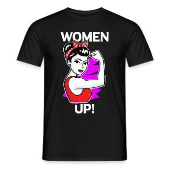 Féministe féministe cadeau feminist - T-shirt homme - noir - Devant - AI Model Male 178 light (178cm)