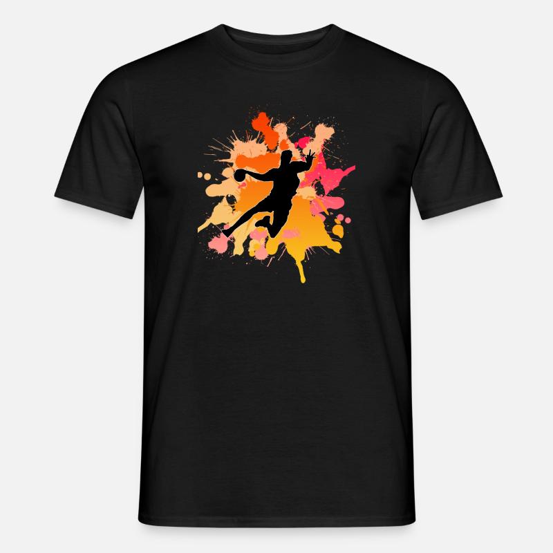 Handball - Männer T-Shirt - Schwarz