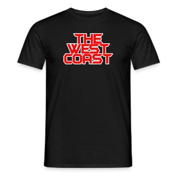 The West Coast - Männer T-Shirt - Schwarz - Vorne - AI Model Male 178 light (178cm)