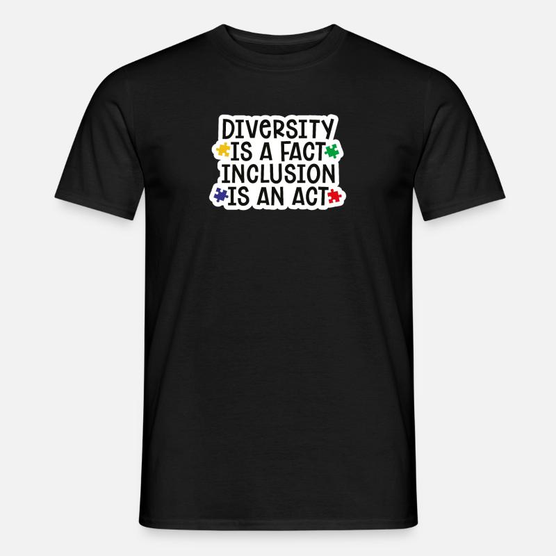 Autism diversity inclusion gift - Men's T-shirt - black