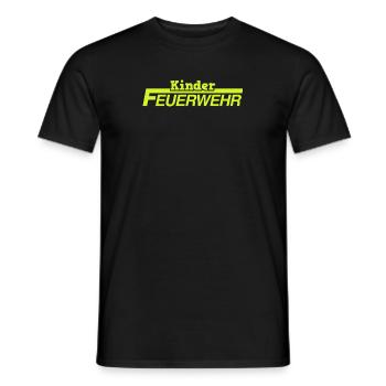 Kinder Feuerwehr Jugendwart Kinderfeuerwehr - Männer T-Shirt - Schwarz - Vorne - AI Model Male 178 light (178cm)