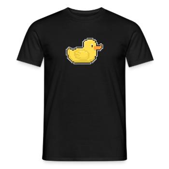 Ente Gamer Pixel Cadeau Shirt - T-shirt homme - noir - Devant - AI Model Male 178 light (178cm)