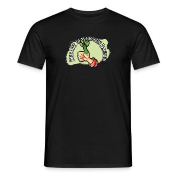 Der mit dem grünen Daumen! - Männer T-Shirt - Schwarz - Vorne - AI Model Male 178 light (178cm)