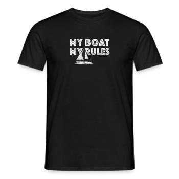 Segeln Segelboot - Männer T-Shirt - Schwarz - Vorne - AI Model Male 178 light (178cm)