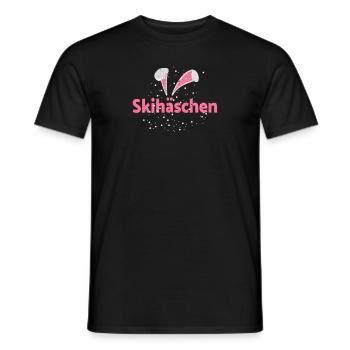 Skihäschen Skihaserl - Männer T-Shirt - Schwarz - Vorne - AI Model Male 178 light (178cm)