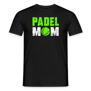 Padel Mom - Men's T-Shirt - black - Front - AI Model Male 178 light (178cm)