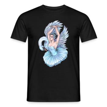 Ballett Tänzerin Schwanensee Schwan Tütü Tanzen - Männer T-Shirt - Schwarz - Vorne - AI Model Male 178 light (178cm)