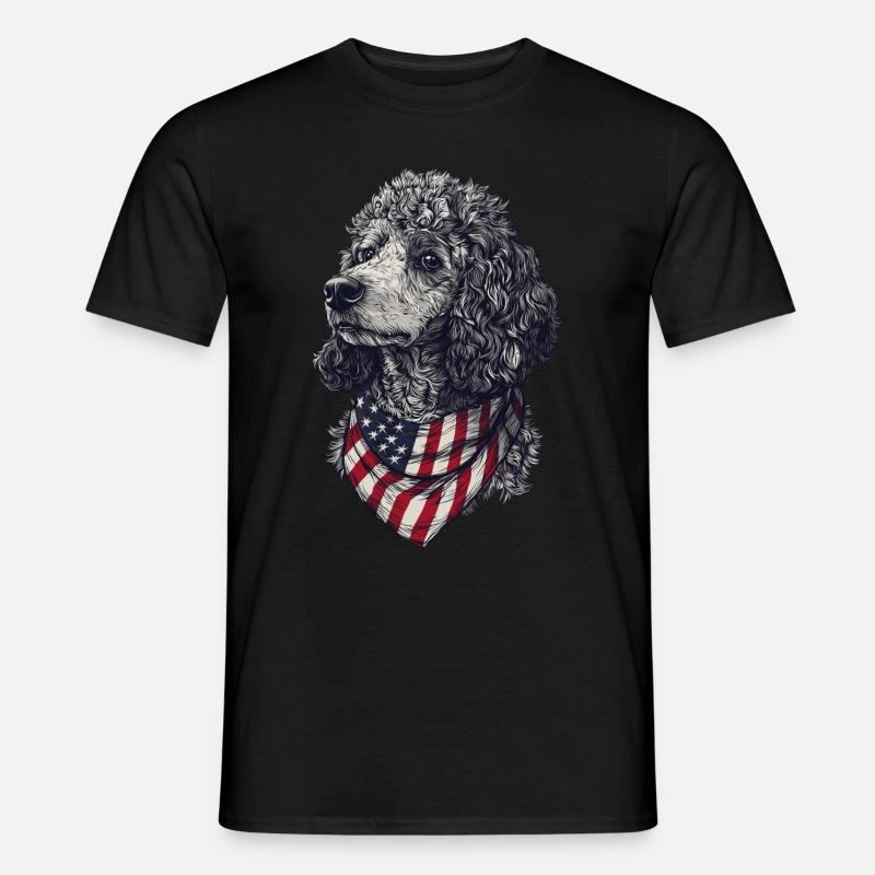 Pudel - Männer T-Shirt - Schwarz