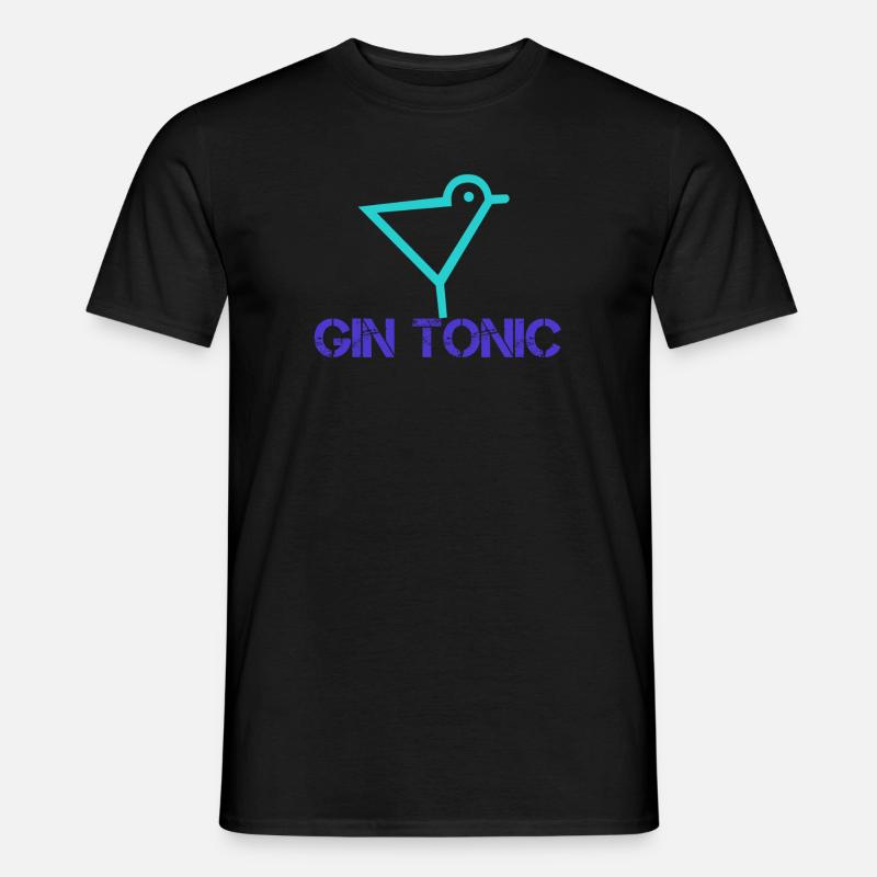 GIN TONIC - Männer T-Shirt - Schwarz