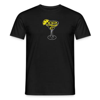 Margarita Lemon Cocktail Design for Tequila Fans - Men's T-Shirt - black - Front - AI Model Male 178 light (178cm)