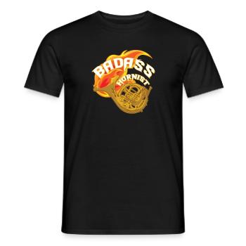 Mauvaise conception hornistique pour - T-shirt homme - noir - Devant - AI Model Male 178 light (178cm)
