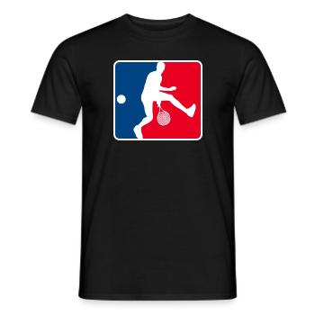 Tennis Balle de tennis Joueur de tennis - T-shirt homme - noir - Devant - AI Model Male 178 light (178cm)