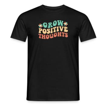 Développer des pensées positives - T-shirt homme - noir - Devant - AI Model Male 178 light (178cm)