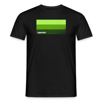 Supersoul Green Shaded Colours - Men's T-Shirt - black - Front - AI Model Male 178 light (178cm)