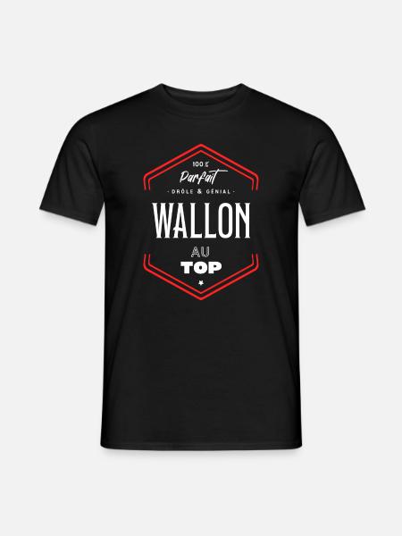 Wallon parfait et au top - T-shirt homme - noir