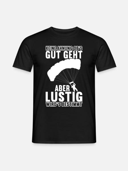 Fallschirm Fallschirmspringer Skydiver - Männer T-Shirt - Schwarz