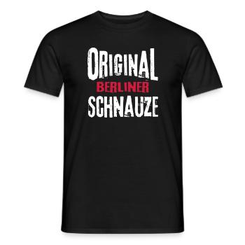 Berliner Schnauze Berlin Berlinerin Lustig Sprüche - Männer T-Shirt - Schwarz - Vorne - AI Model Male 178 light (178cm)