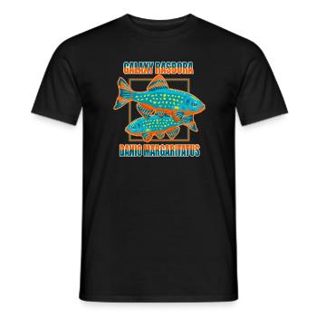 Galaxy Rasbora Danio Aquarium Aquarium Aquaristique - T-shirt homme - noir - Devant - AI Model Male 178 light (178cm)