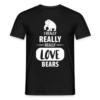Bear Bear Predator - Men's T-Shirt - black - Front - AI Model Male 178 light (178cm)