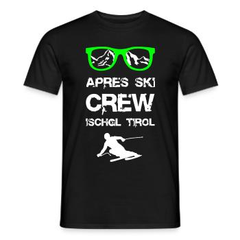 Apres Ski Crew Ischgl - Männer T-Shirt - Schwarz - Vorne - AI Model Male 178 light (178cm)