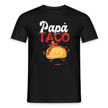 dad taco Taco Tacos mexikanisches Essen Geschenk - Männer T-Shirt - Schwarz - Vorne - AI Model Male 178 light (178cm)