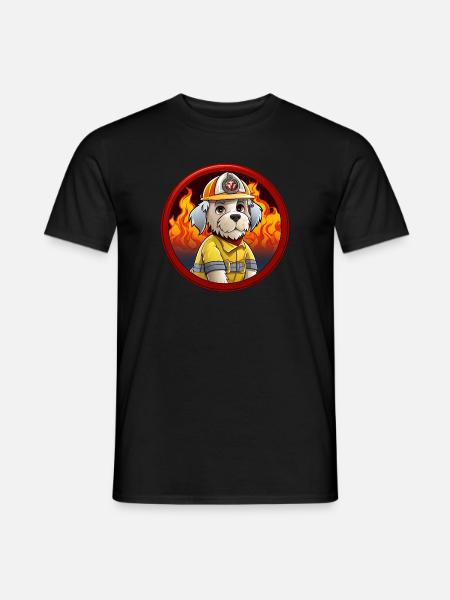 Dogs Fire Brigade - Men's T-Shirt - black