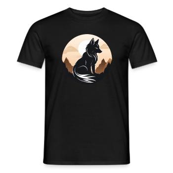 Fox, Reineke, Red Nose, Vixen, Red Skirt - Men's T-Shirt - black - Front - AI Model Male 178 light (178cm)
