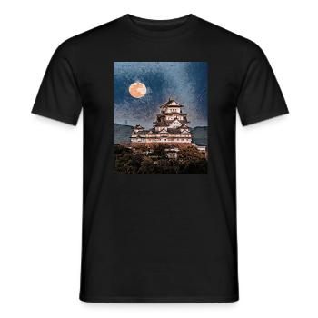 Burg Himeji, Japan - Männer T-Shirt - Schwarz - Vorne - AI Model Male 178 light (178cm)
