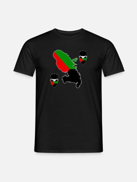 Mada couleur drapeau de la Martinique - T-shirt homme - noir
