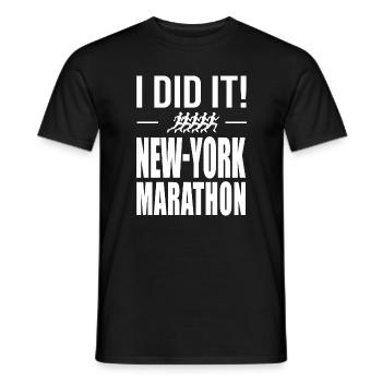 Ich habe es geschafft: Lauf Laufen - Männer T-Shirt - Schwarz - Vorne - AI Model Male 178 light (178cm)
