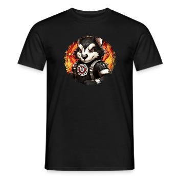 Fire Brigade Skunk - Men's T-Shirt - black - Front - AI Model Male 178 light (178cm)