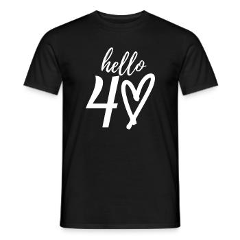 40. Geburtstag - Männer T-Shirt - Schwarz - Vorne - AI Model Male 178 light (178cm)