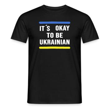 UKRAINE slava ukraini Ukrainer & Ukrainerin - Männer T-Shirt - Schwarz - Vorne - AI Model Male 178 light (178cm)