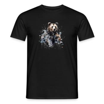 Ours - T-shirt homme - noir - Devant - AI Model Male 178 light (178cm)