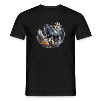 Cheval - T-shirt homme - noir - Devant - AI Model Male 178 light (178cm)