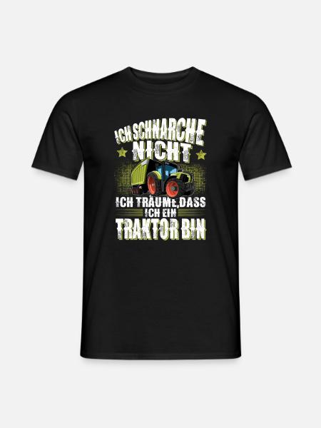 Landwirt Traktor Spruch - Männer T-Shirt - Schwarz