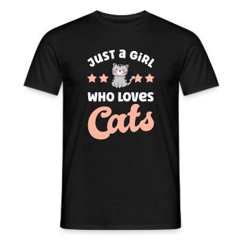 Chats Chats - T-shirt homme - noir - Devant - AI Model Male 178 light (178cm)