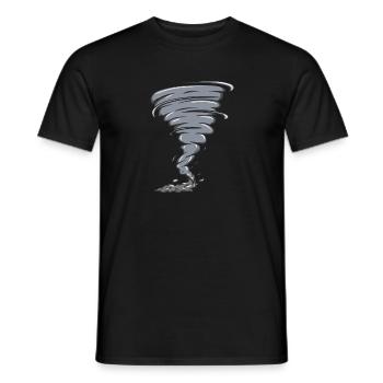 Chasseurs de tempête Amoureux de la tempête Tornado - T-shirt homme - noir - Devant - AI Model Male 178 light (178cm)