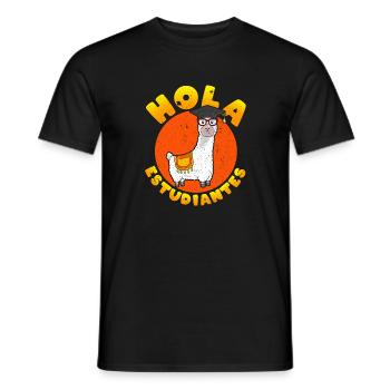 Le drôle de professeur d’espagnol de Hola Estudiante - T-shirt homme - noir - Devant - AI Model Male 178 light (178cm)