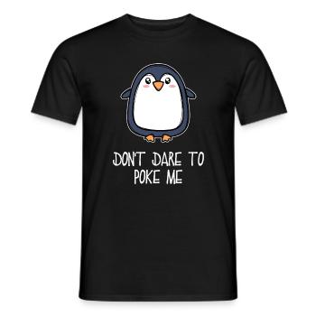 Antarctica Animal Cute Penguin Seabird Statement - Men's T-Shirt - black - Front - AI Model Male 178 light (178cm)