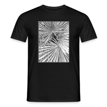 Palmen - Männer T-Shirt - Schwarz - Vorne - AI Model Male 178 light (178cm)